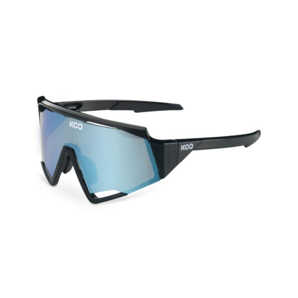 KOO Spectro Brille Schwarz-Türkis-Linse