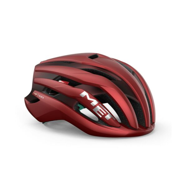 MET Trenta MIPS Matt Rot Weiß Helm, Größe M (56-58 cm)