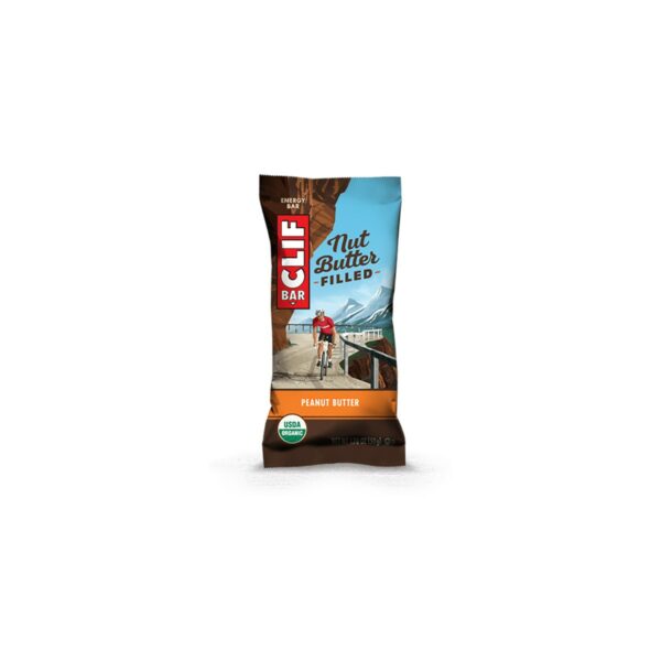 Mit Bio Clif Nussbutter gefüllter Energieriegel (Erdnussbutter)