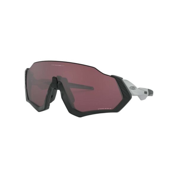 Oakley Fliegerjacke Schwarz / Mattgrau Prizm Road Black Sonnenbrille
