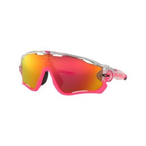 Oakley Jawbreaker Crystal Pop Fahrradbrille Prizm Ruby Lens