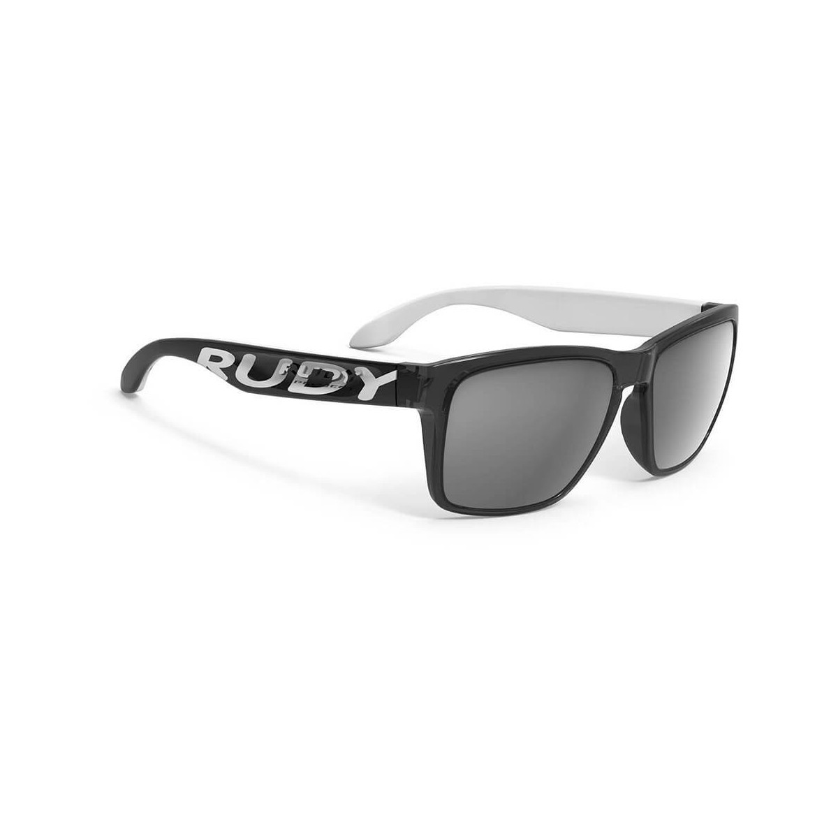 Rudy Project Spinhawk Lautes Kristallmetall Schwarz-Weiß-Glanz / Laser-Schwarz-Brille