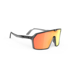 Rudy Project Spinshield Brille Schwarz mit Orangenen Linsen
