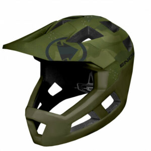 Endura - Kid's Singletrack Vollvisierhelm - Radhelm Gr One Size grau;oliv