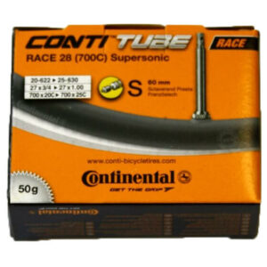 Continental - Schlauch Race 28'' (SV60) Supersonic - Fahrradschlauch Gr 28'' schwarz
