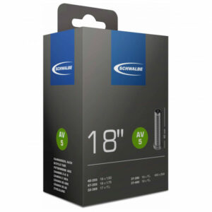 Schwalbe - 18'' Schlauch Nr. 5 32/47-355/400 - Fahrradschlauch Gr 18'' x 1,50-1,90'' - 32/47-355/400 schwarz