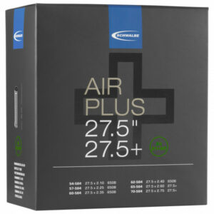Schwalbe - 27,5'' Schlauch Nr. 21+ AP Air Plus 54/70-584 - Fahrradschlauch Gr 27,5'' x 2,10-2,75'' - 54/70-584 schwarz