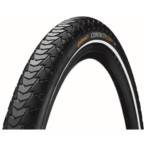 Continental - Contact Plus 28'' (42-635) Reflex Wire - Fahrradreifen Gr 28'' x 1,50'' - 42-635 schwarz