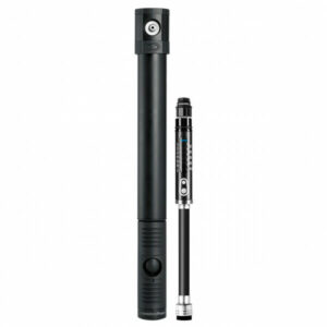 Crankbrothers - Klic HP Handpumpe mit analogem Manometer - Minipumpe Gr Up to 7,6 bar (110 psi) grau/schwarz