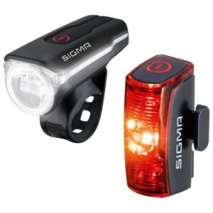 Sigma Sport - Aura 60 Set w/ Infinity - Fahrradlampen-Set schwarz