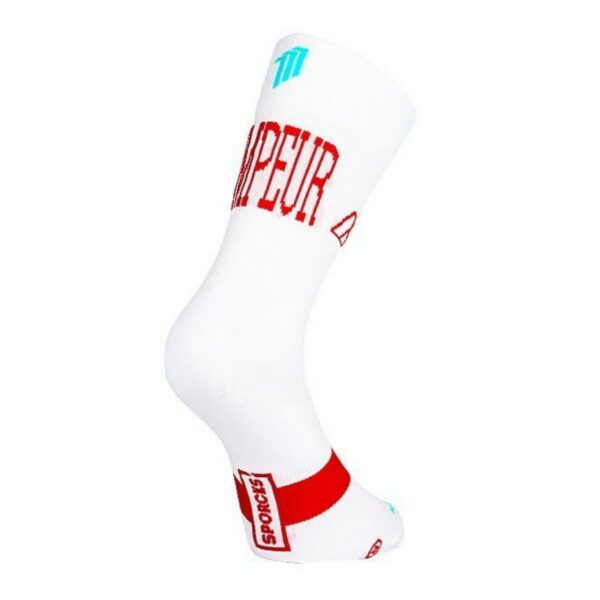 Sporcks Grimpeur White Fahrradsocke, Größe S