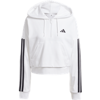 adidas Essentials 3-Streifen French Terry HalfZip Hoddy Weiss/Schwarz