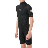 RIP CURL FREELITE JR 2/2 BACK ZIP Shorty 2025 black - 16