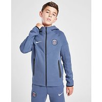 Nike Paris Saint Germain Tech Fleece Full Zip Hoodie Kinder, Blau