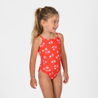 Badeanzug Baby/Mädchen - Print Muscheln rot