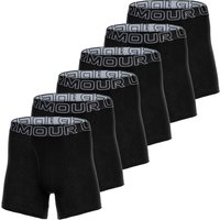 Boxershort Herren 6er Pack Figurbetont-UA PERFORMANCE COTTON - SOLID 6 IN 6PK