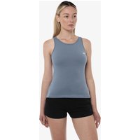 blaues Fitness-Tanktop aus Baumwolle für Damen
