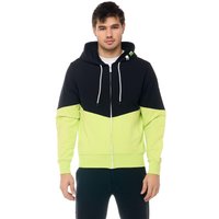 Leone Active Herren-Non-Sweatshirt mit Reißverschluss und Kapuze
