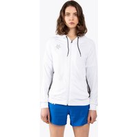 Osaka Damen Trainings-Kapuzenpullover mit Reißverschluss | Weiß