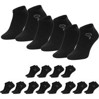 Basic Sneaker Socken | 12 Paar | Damen und Herren | Schwarz